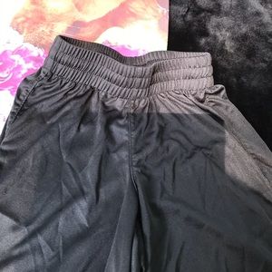 Admiral Black Elastic Drawstring Athletic Shorts Active Wear Boys Youth Small YS